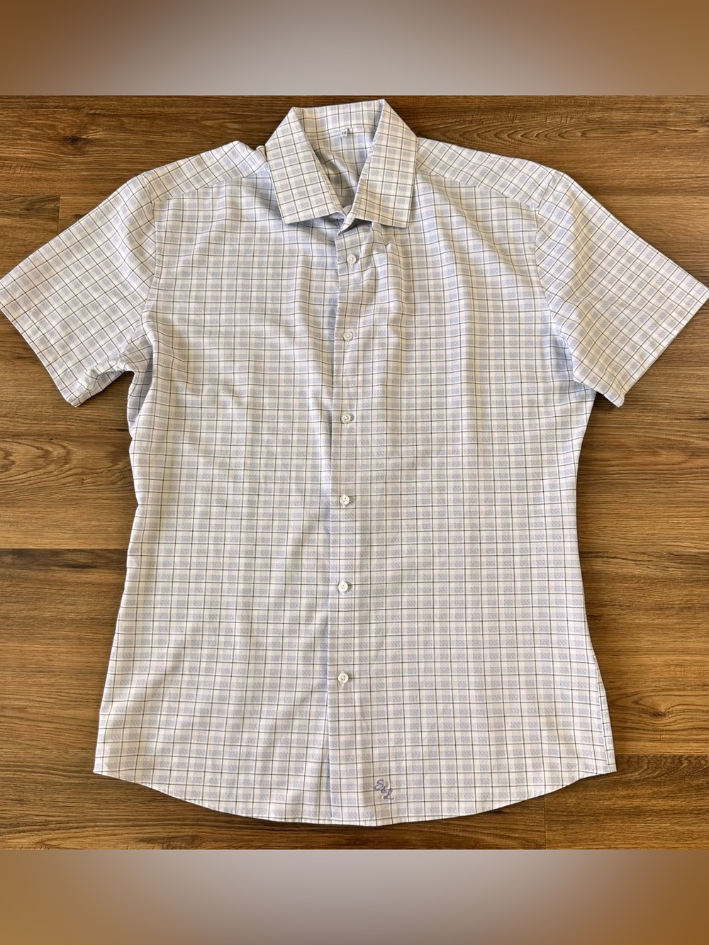 State & Liberty Shirt Mens 2XL Button Up Performance Short Sleeve Stretch Plaid